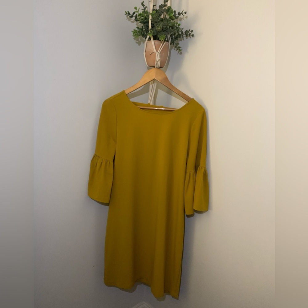 Mustard Yellow Mini Dress Size 6